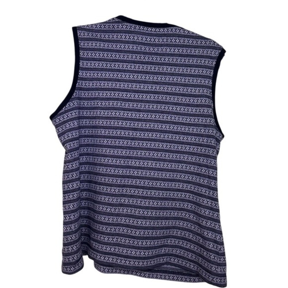 Tommy Hilfiger Golf Purple Geometric Sleeveless Top XL - Picture 3 of 5